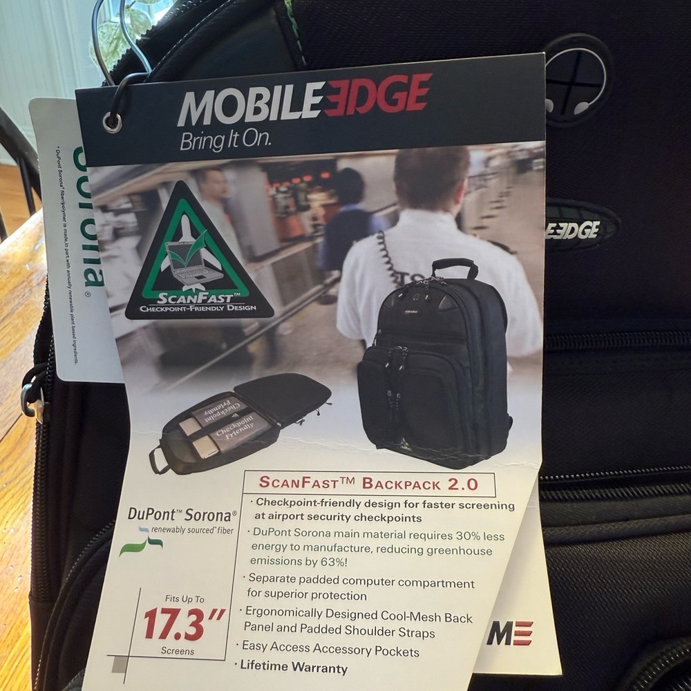 Mobile Edge Scanfast Backpack 2 - Picture 2 of 10